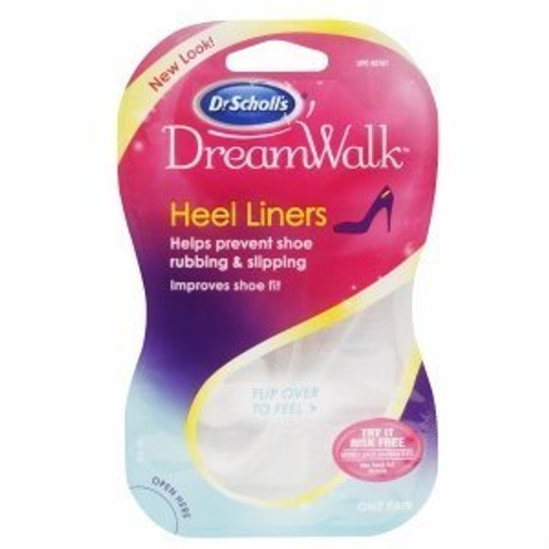 Dr. Scholls DreamWalk Clear Gel Heel Liner 1 pr