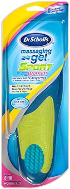 Dr. Scholls Massaging Gel Sport Replacement Insoles Womens Sizes 610 1Pair