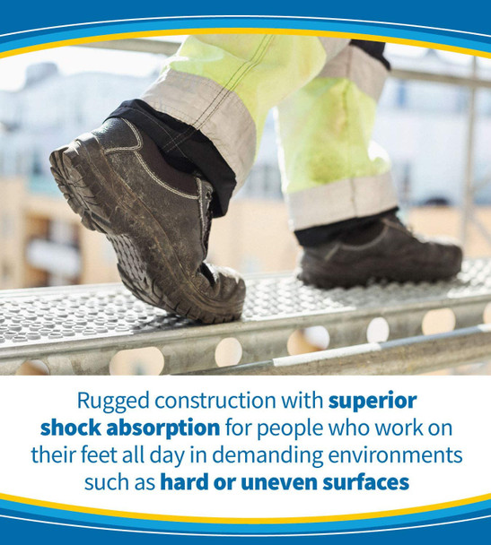 Dr. Scholls Work Insoles AllDay Shock Absorption and Reinforced Arch Support that Fits in Work Boots and More for Womens 610