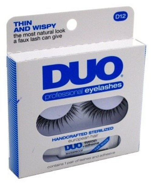 Duo Professional Eyelash Kit D12 Thin And Wispy 3 Pack