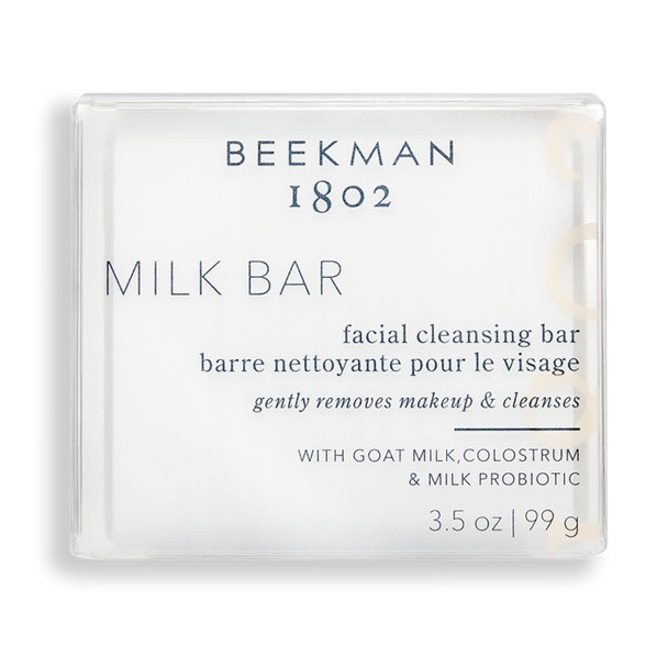 Beekman 1802  Milk Facial Cleansing Bar  Makeup Remover Deep Pore Cleanser  Hydrating Face Wash  Goat Milk Colostrum  Probiotic Milk Cleanser Foam Face Wash Bar Soap for Women  Men 3.5oz