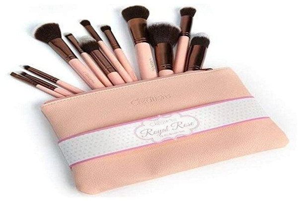 12pcs Beauty Creations Royal Rose Face Makeup Brush Set Eye