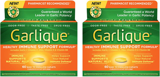 Garlique Healthy Immune Support 60ct 1 ea Pack of 2