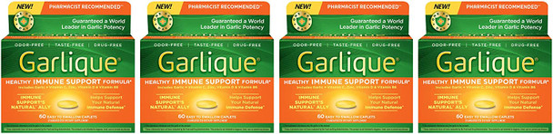 Garlique Healthy Immune Support 60ct 1 ea Pack of 4