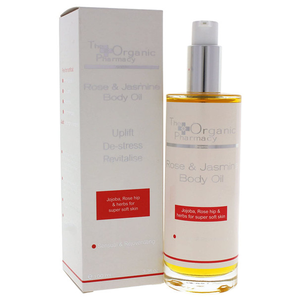 The Organic Pharmacy Rose  Jasmine Body Oil 3.3 Ounce