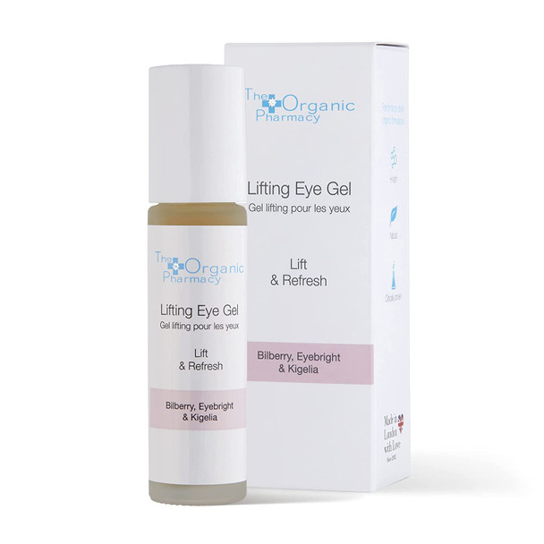 The Organic Pharmacy Lifting Eye Gel Formulated to Reduce Puffiness and Refresh Tired Eyes AntiAging 0.33 Ounces