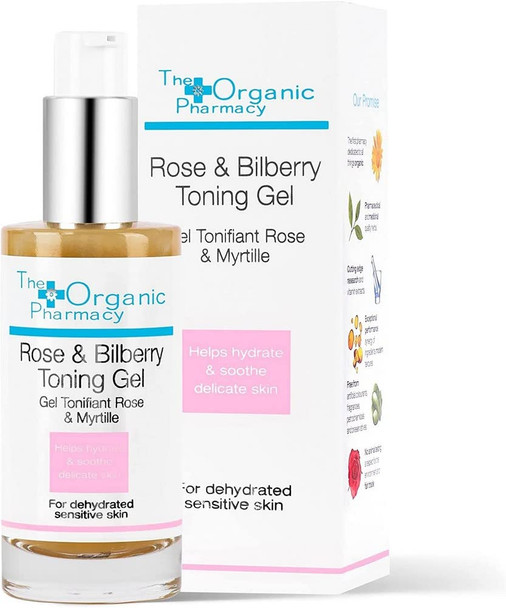 The Organic Pharmacy Rose  Bilberry Toning Gel 1.7 Ounce