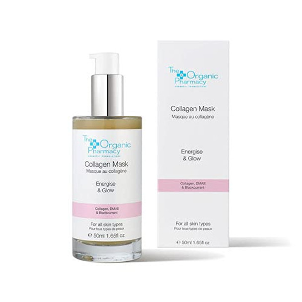 The Organic Pharmacy Collagen Boost Mask Restores Moisture Firms and Brightens Skin Increases Collagen Production 1.65 Ounce / 50 ml