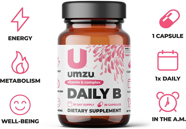 UMZU Daily B  Vitamin B Complex 30Day Supply