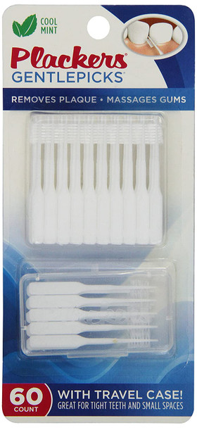 Plackers Gentle Dental Picks with Fluoride 60 Count Plackers Gentle Dental Picks with Fluoride 60 Count
