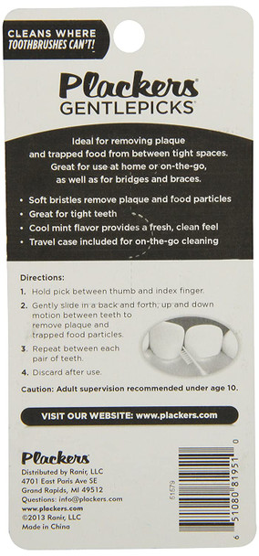 Plackers Gentle Dental Picks with Fluoride 60 Count Plackers Gentle Dental Picks with Fluoride 60 Count