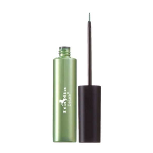 Italia Deluxe Makeup 1 Classic Liquid Eyeliner 231 Matte Emerald Green Eye Liner Vitamin E  ZipBag