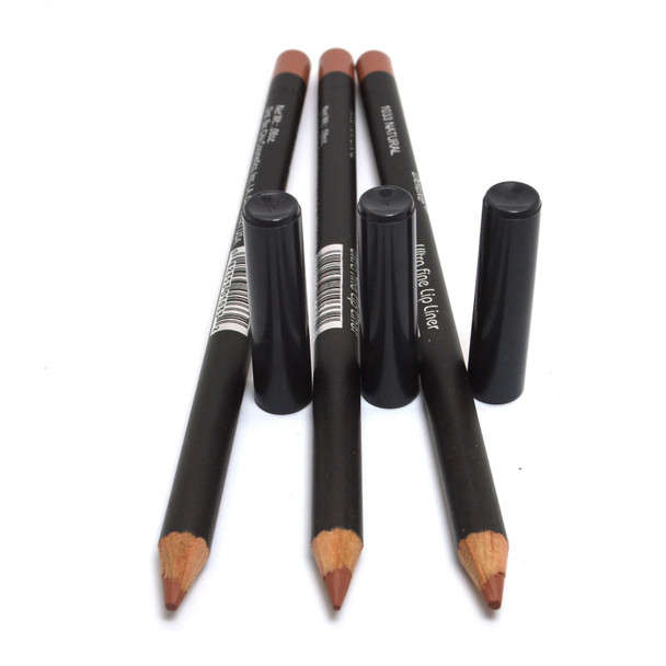 Italia Deluxe 3 PCS of Ultra Fine Eye liner Pencil Lip Eyeliner Set Pick Color  Free ZipBag 1033 Natural Brown 3pcs