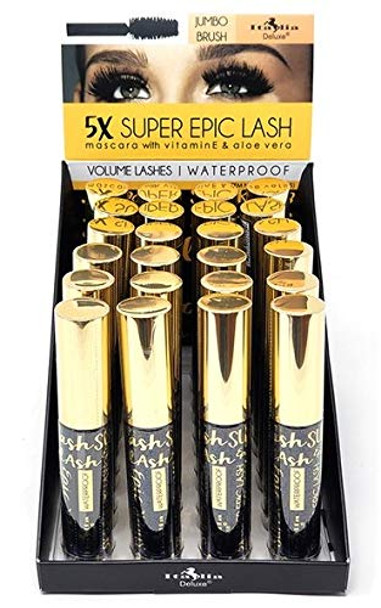5X Super Epic Lash Mascara with Vitamin E  Aloe Vera 2 PCS