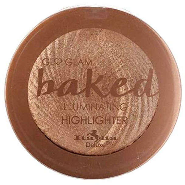 Italia Deluxe Glo Glam Baked Illuminating Highlighter Shimmer Bronzer 03