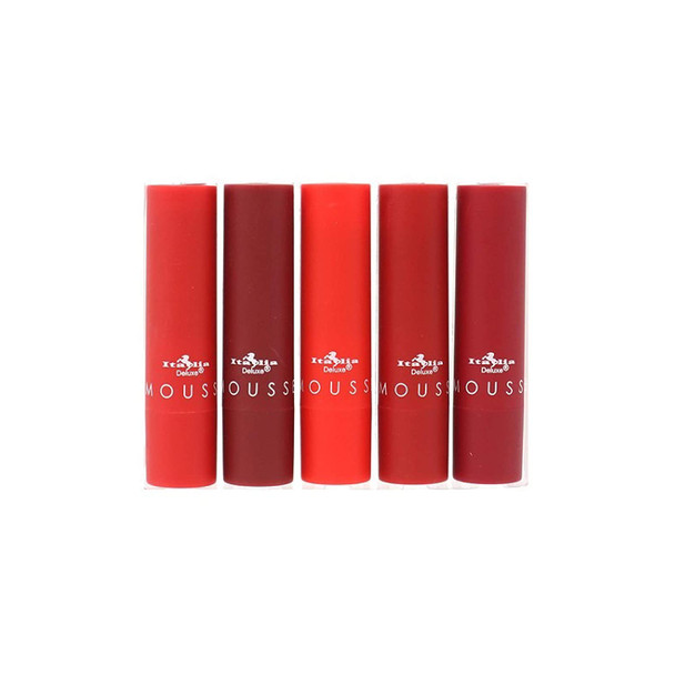 Italia Deluxe Top Five Mousse Matte Lipstick Set Caliente Reds