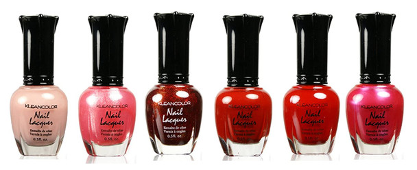 Kleancolor Nail Polish Lacquer New Girl in Town Red Lot 6pc Full Size Set