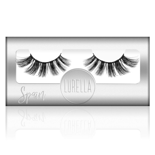 Lurella Cosmetics 3D Plush Synthetic Eyelashes False Eyelashes made with Synthetic Fibers. Elevate Your Look to the Next Level With Our High Quality Reusable Lashes. SPAIN