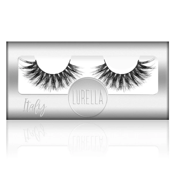 Lurella Cosmetics 3D Plush Synthetic Eyelashes False Eyelashes made with Synthetic Fibers. Elevate Your Look to the Next Level With Our High Quality Reusable Lashes. ITALY