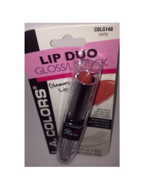 L.A.Colors Lip Duo Gloss/Lipstick CBLG148 Clarity