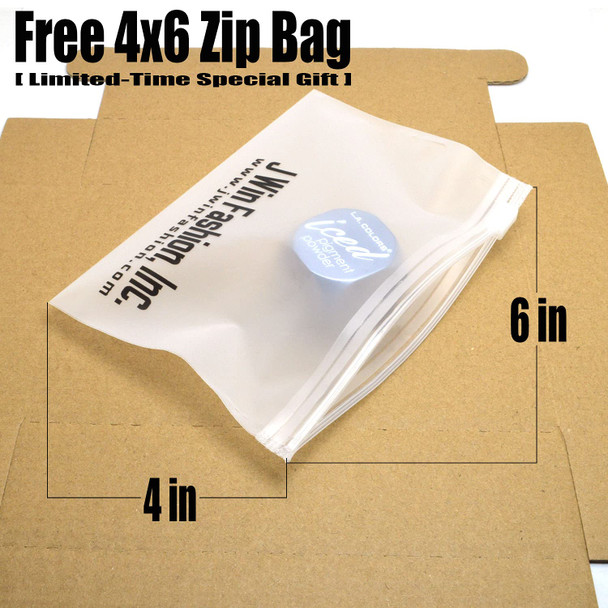 1 L.A. Colors  CEP535 GLAM  Iced Pigment Powder Metallic Finish Eyeshadow  Free Zipper Bag