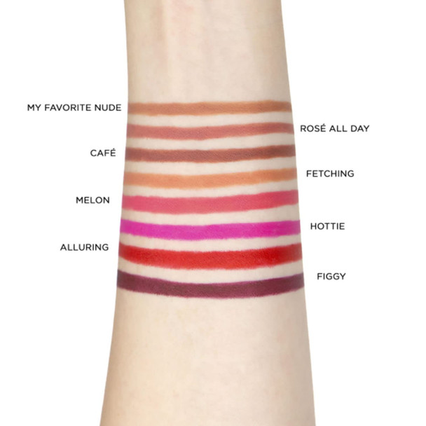 L.A. Colors 1 Gel Lipliner  CP676 Cafe  Long Wear Glide on Formula Lip Liner Pencil  Free Zipper Bag