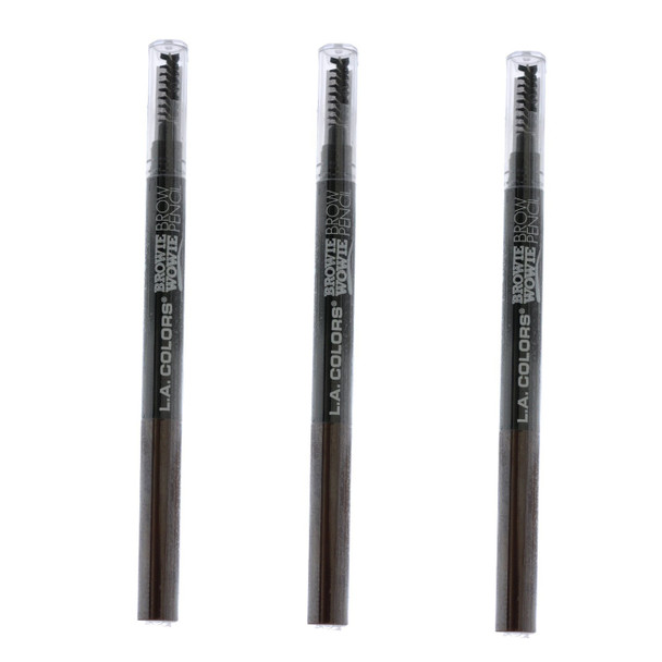 L.A. Colors Browie Wowie Brow Pencil Chocolate 3 Pcs