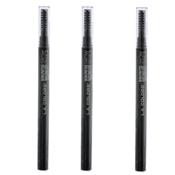 L.A. Colors Browie Wowie Brow Pencil Black 3 Pcs