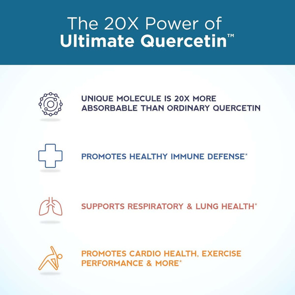 Ultimate Quercetin by Purity Products  20x More Absorbable Than Ordinary Quercetin  Quercefit Quercetin Phytosome Zinc Vitamin C  More  Supports Immune Lung Function  More  60 Veg Capsules