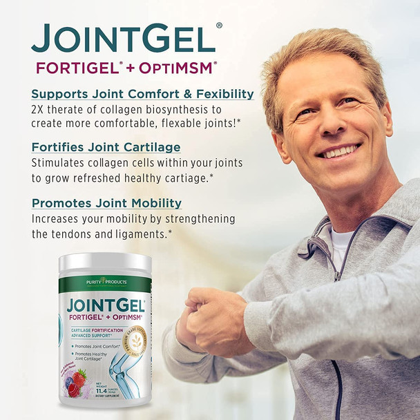 JointGel Berry Flavor  HA Joint Formula Bundle  Purity Products  Bioactive Collagen Peptides  MSM  Supports Joint Function  Flexibility while Fortifying Joint Cartilage  Hyaluronic Acid more
