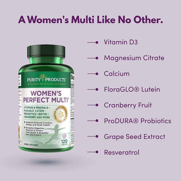 Bundle  Womens Perfect Multi  Ultimate Collagen by Purity Products  Womens Multi Supports Urinary Tract Health Immune Bone  Much More  Ultimate Collagen Collagen Peptides Biotin  More