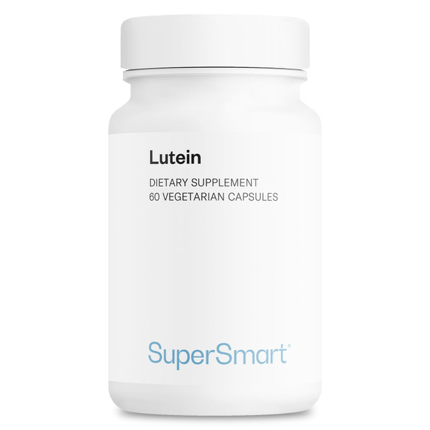 Supersmart  Lutein 20 mg Per Day  Marigold Extract Standardized to 25  Eye Care Supplement  100 Natural  NonGMO  Gluten Free  60 Vegetarian Capsules