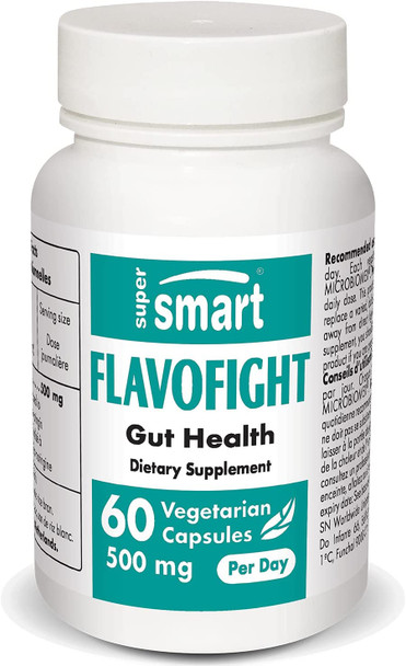 Supersmart  FlavoFight Microbiomex  Flavoinoids Supplements  Extract of Citrus Sinensis Standardized to 80 Hesperidin  3.5 Isonaringin  GMO  Gluten Free  60 Vegetarian Capsules