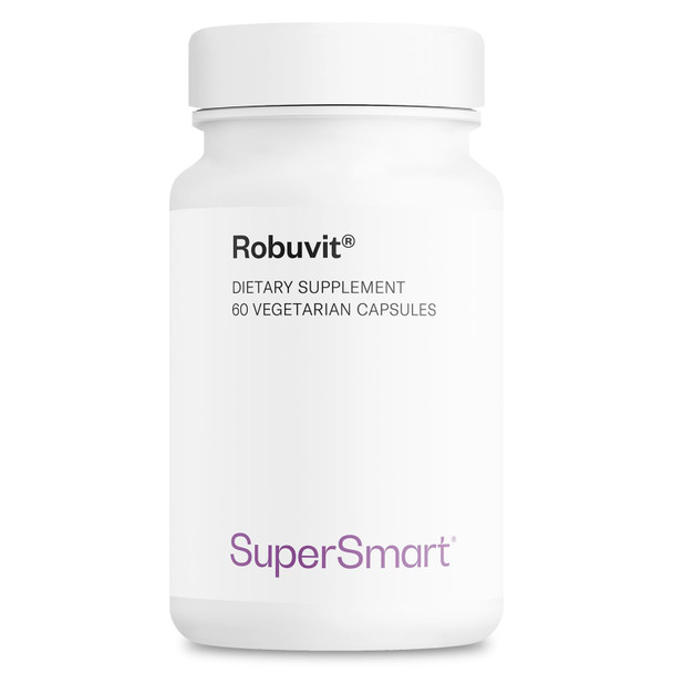 Supersmart  Robuvit 200 mg Per Day  French Oak Wood Extract for Stress  Emotional Wellness  Antioxidant Supplement  Helps Fight Fatigue  NonGMO  Gluten Free  60 Vegetarian Capsules