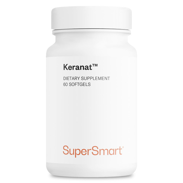 Supersmart  Keranat   Hair Supplement  Reduces Hair Loss and Improves Volume  Growth  NonGMO  60 Softgels