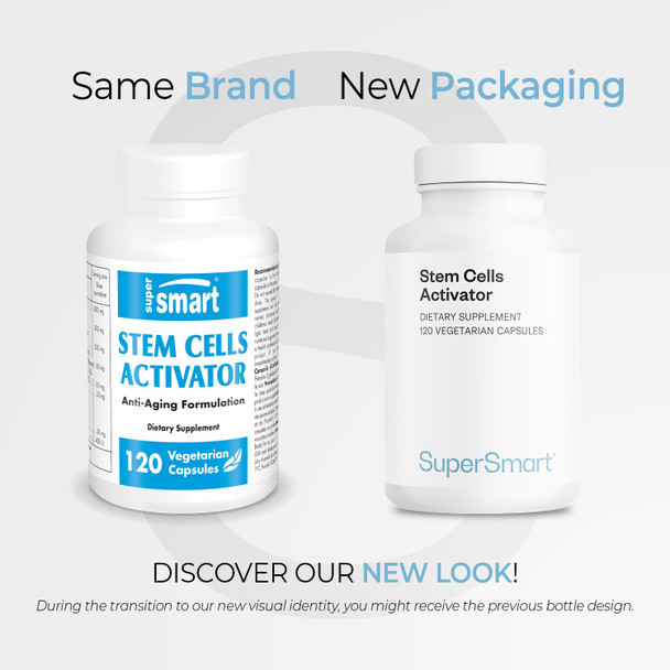 Supersmart  Stem Cells Activator  Natural Formula Stimultes Stem Cells  Fucoidan Extract Boost Immune System  Anti Aging Supplement  NonGMO  Gluten Free  120 Vegetarian Capsules