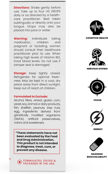 BioActive B12 Full Spectrum Sublingual Liquid 90Day Supply 4000 mcg in 4 Drops a Day  3 Best Forms Hydroxy Adenosyl  Methylcobalamin  Vegan  Non GMO  Lab Tested  0.5 FL Oz