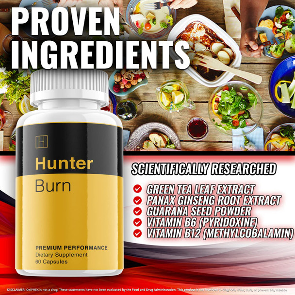 Hunter Burn Advanced Formula Supplement Pills 2 Pack