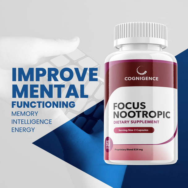 Cognigence Focus Nootropic Memory Booster Pills 5 Pack