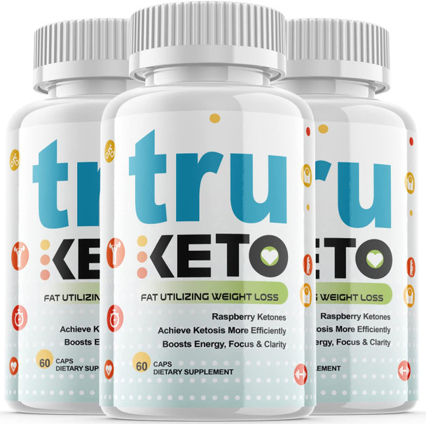 Tru Ketosis Advanced Formula Supplement Pills 3 Pack