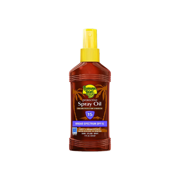 Banana Boat Protective Spray Oil, Sunscreen SPF 15 8 oz