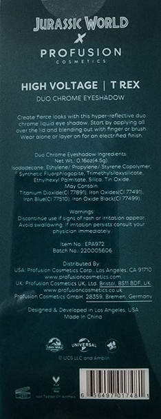 Jurassic World Makeup Collection Duo Chrome Eyeshadow