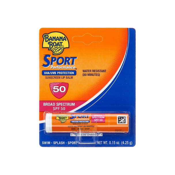 Banana Boat Sport Performance Sunscreen Lip Balm SPF 50 0.15 oz