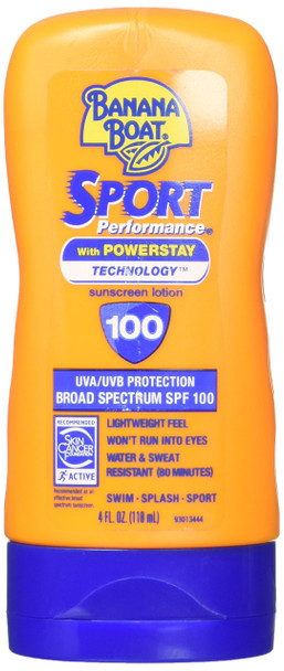 Banana Boat Sport Performance Sunscreen Lotion SPF 100 4 oz