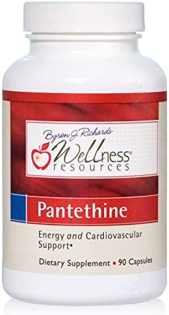 Wellness Resources Pantethine Active Vitamin B5. Vegan 300mg 90 Capsules
