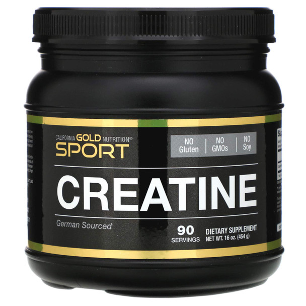 California Gold Nutrition Creatine Monohydrate, Unflavored, 16 oz (454 g)