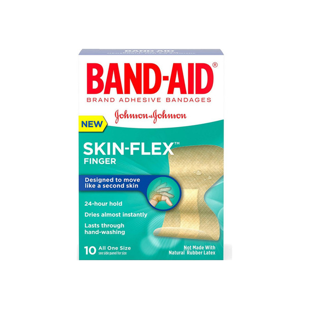 Band-Aid Skin-Flex Adhesive Bandages, Finger 10 ea