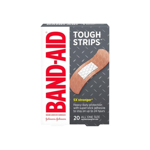 BAND-AID Tough-Strips Bandages All One Size 20 Each