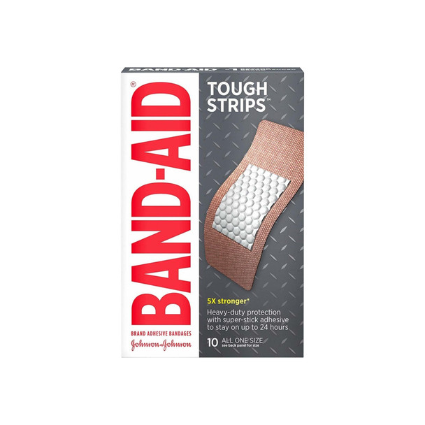 BAND-AID Tough-Strips Bandages, Extra Large 10 ea