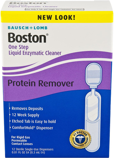 Bausch & Lomb Boston One Step Liquid Enzymatic Cleaner, Protein Remover 3.60 mL